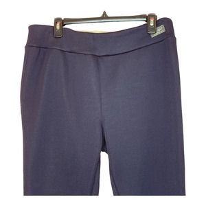 Eddie Bauer Women's Polar Fleece Lined Blue Pull-on Pants Size Large